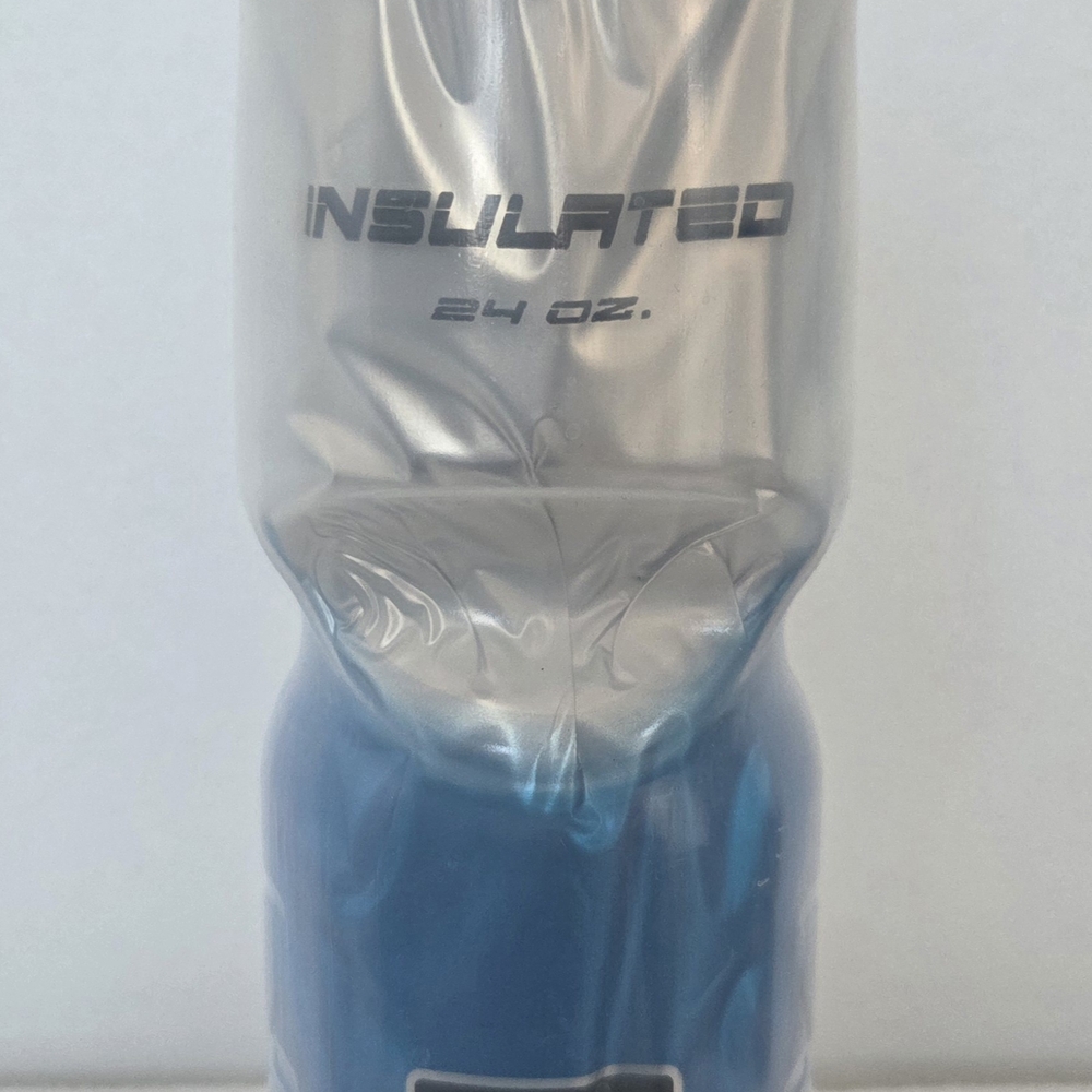 Insulated 24oz. Polar Blue & White Water Bottle